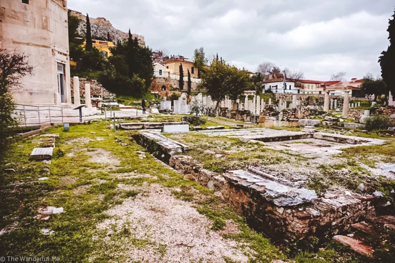 The ancient ruins of Roman Agora and Tower of the Winds, an underrated ruin in Athens.