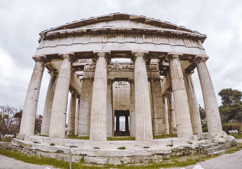 A wide angle view of the Temple of Hephaestus; its preservation is remarkable!