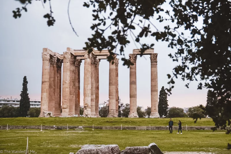 One of my favorite temple ruins in Athens, the Temple of Zeus. 