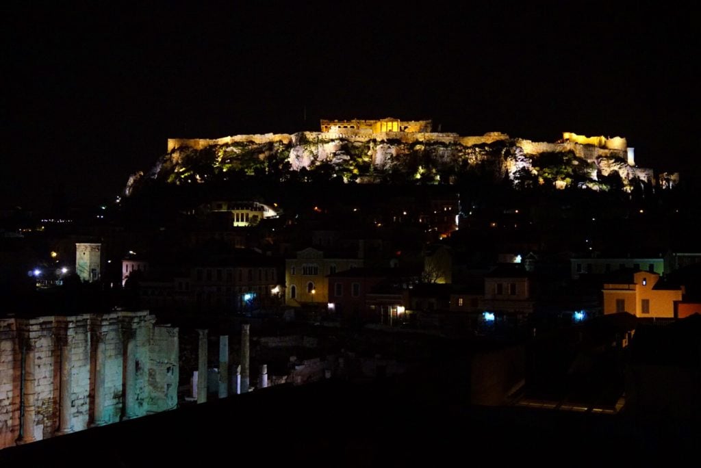 Acropolis at Night, Athens, Greece • 13 Remarkable Things to Do in Athens, Greece | The Wanderful Me
