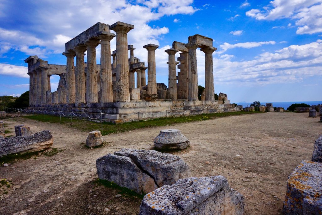 Temple of Aphaia on the beautiful island of Aegina, which is just a short ferry ride from Athens. | Greece Travel Tips | The Wanderful Me