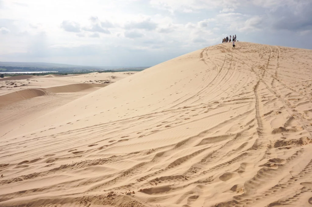 The massive white sand dunes near Mui Ne will take any traveler's breath away!