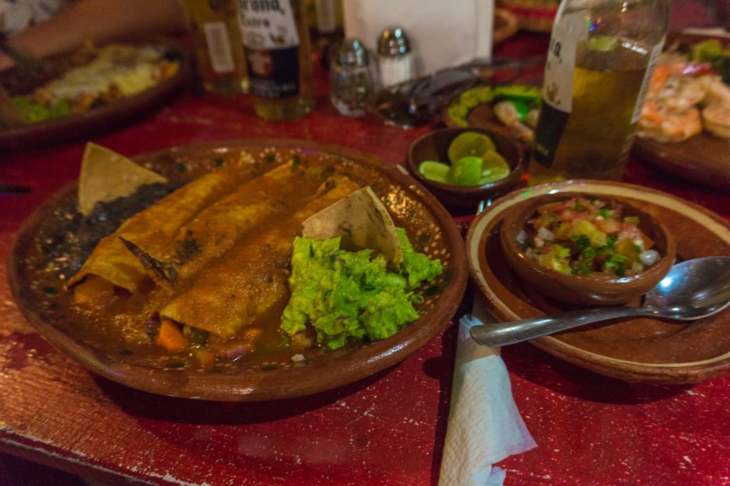 Enchiladas • Top Places to Eat in the Zona Romantica, Puerto Vallarta (with Vegan Options!) | The Wanderful Me
