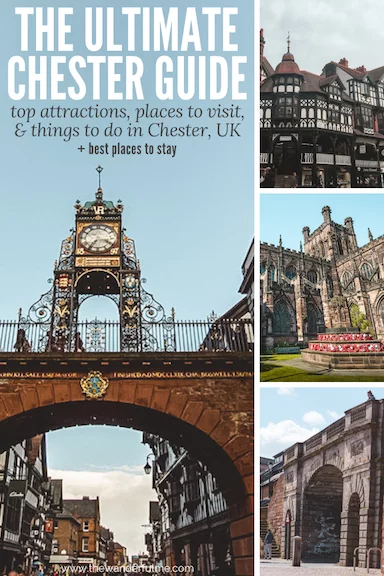 Planning a trip to the beautiful city of Chester, England? Here's the ultimate Chester city guide! Here are the top Chester attractions, places to visit, and things to do in Chester! Plus, the best places to stay in Chester. | #chester #uk #england #travel #guide #tips #thingstodo