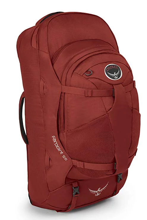 The entire Osprey backpack line, including the Osprey Farpoint 55L, are eco-friendly and vegan travel backpacks to wander the world with.