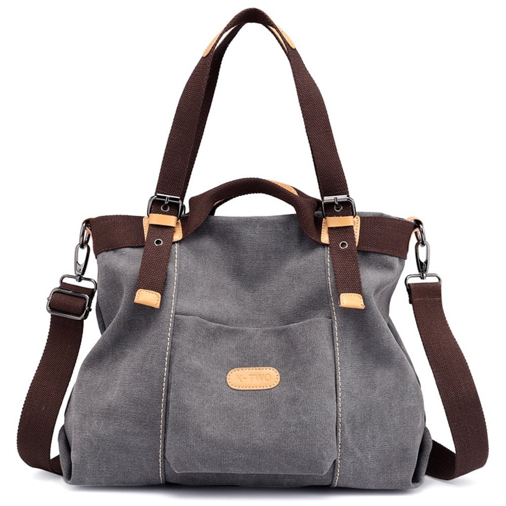 Who else loves canvas? The Z-joyee Canvas Tote is vegan, durable, and a top travel bag to use as your personal carry-on bag. 
