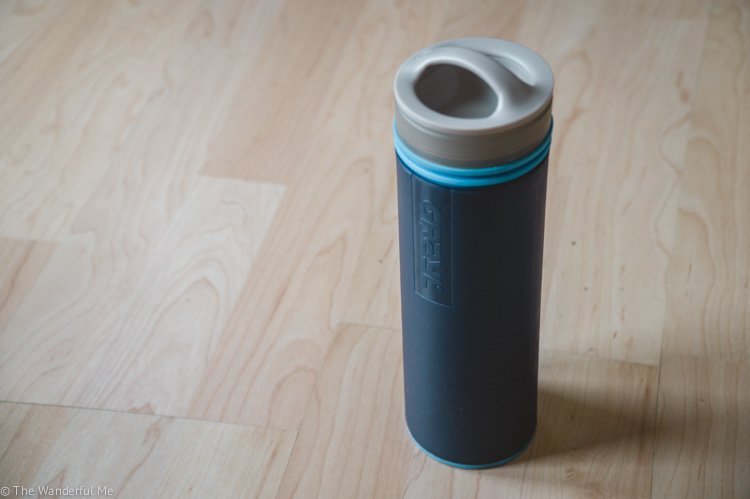 The Grayl filtering water bottle is one of my favorite zero waste essentials to travel with, as it provides an unlimited amount of clean water. 
