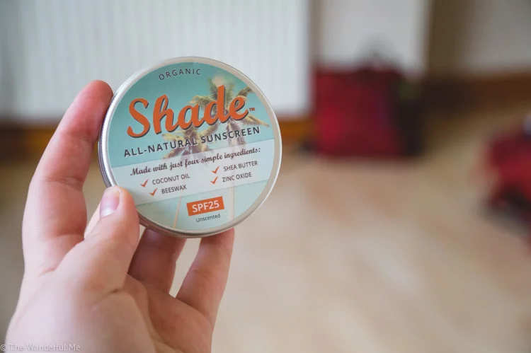 Shade All-Natural Sunscreen comes in a reusable and recyclable tin and is good for the oceans.