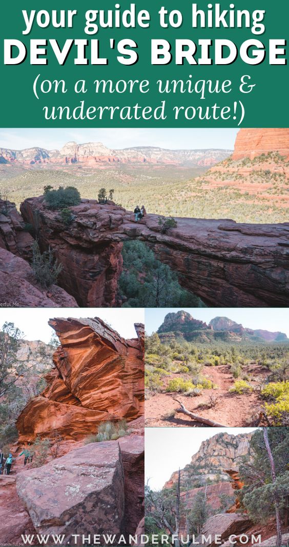 Looking for hike Devil's Bridge while visiting Sedona, Arizona? Don't go the traditional hiking route! Follow my guide and hike via Mescal Trail + Chuck Wagon Trail, the more unique and underrated route to Devil's Bridge. #devilsbridge #sedona #hiking #arizona #unitedstates #usa